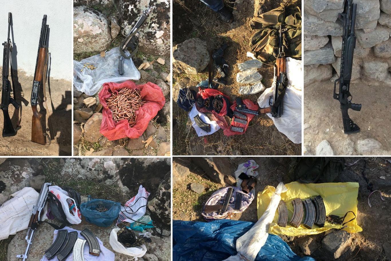 Ev aramalarında silah ve mühimmat ele geçirildi Ev aramalarında silah ve mühimmat ele geçirildi